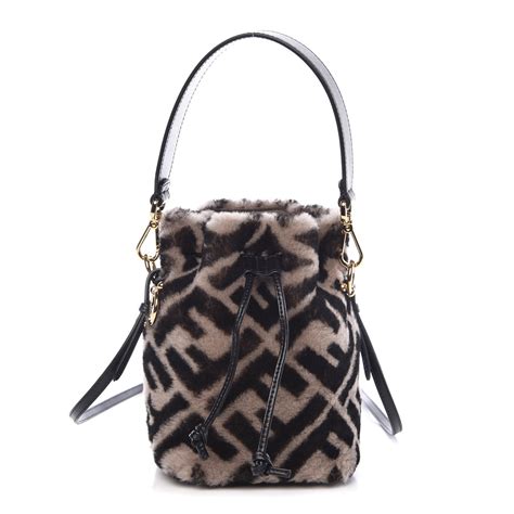 fendi fur bucket bag